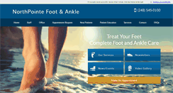 Desktop Screenshot of michiganfootcare.com