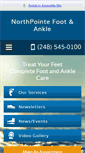 Mobile Screenshot of michiganfootcare.com